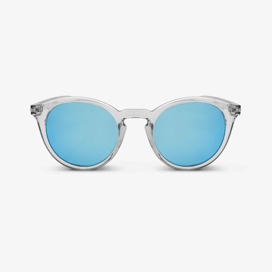mirrored sunglasses clear frame blue lenses | MessyWeekend