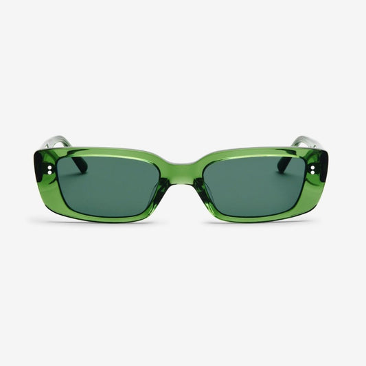 Bio acetate eco sunglasses retro, green | MessyWeekend