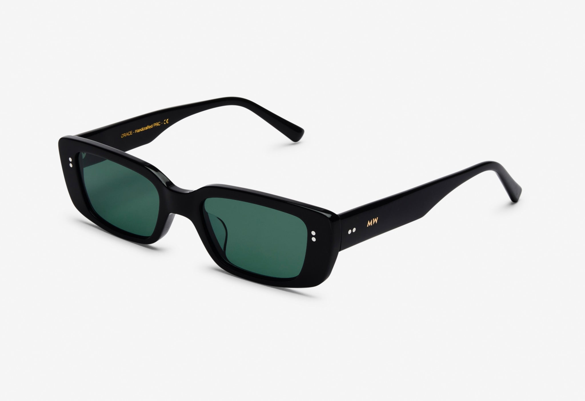 Bio acetate eco sunglasses retro, black | MessyWeekend
