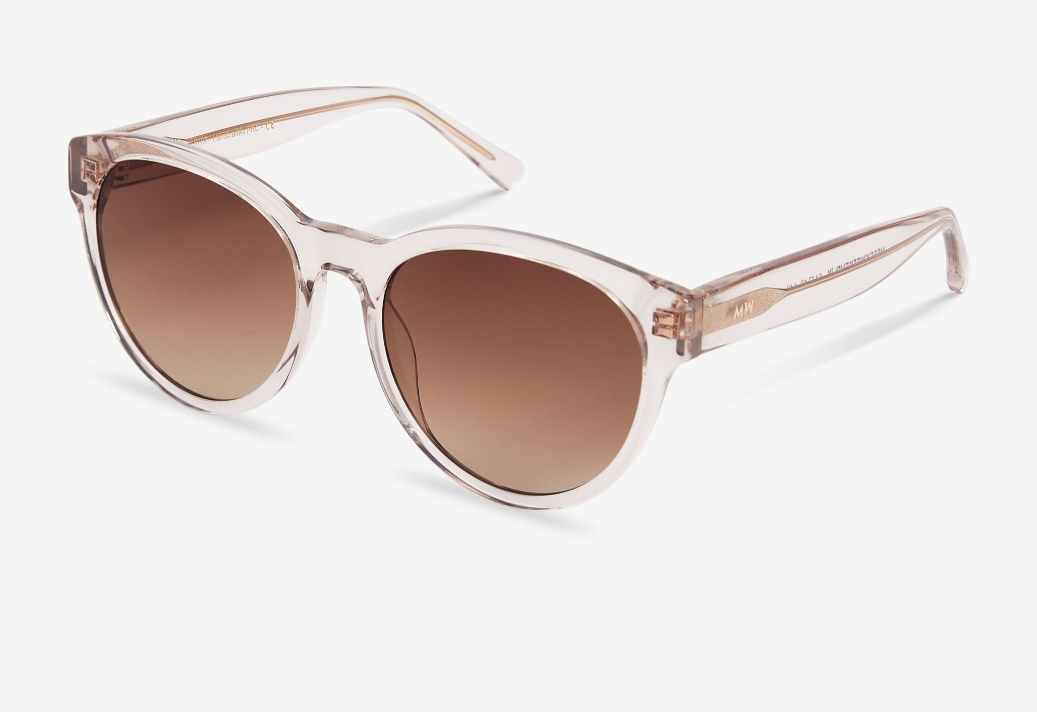 Oversized design sunglasses with brown lens| MessyWeekend