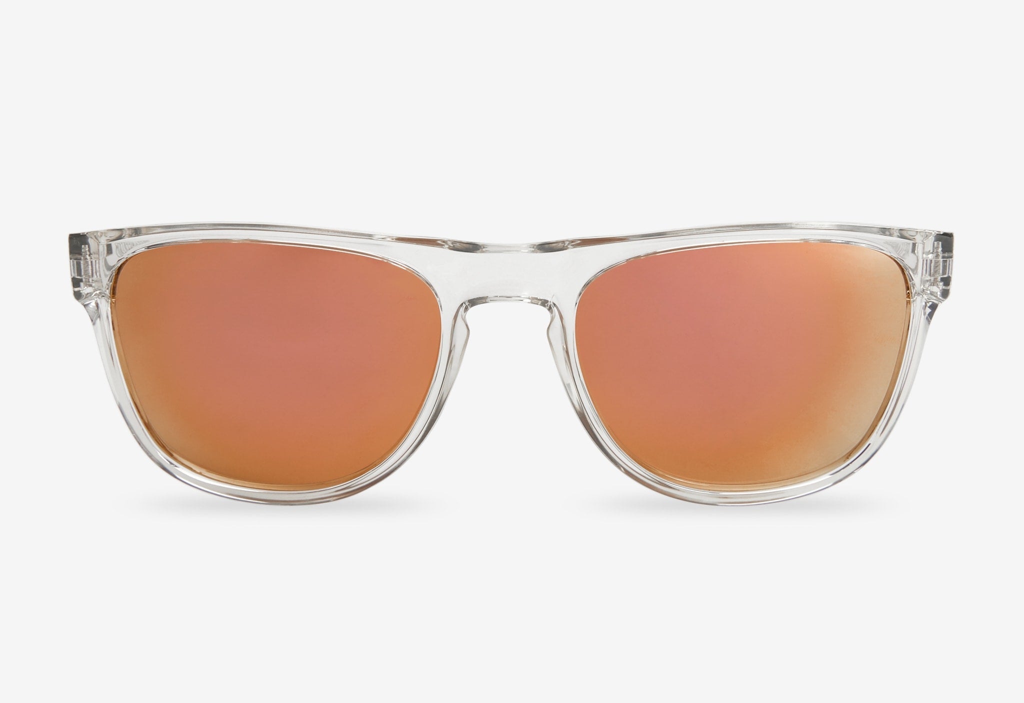 Flat top polarized sunglasses with pink lens | MessyWeekend