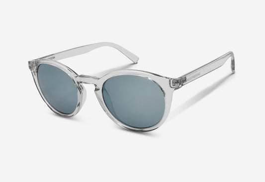 mirrored sunglasses clear frame silver lenses | MessyWeekend