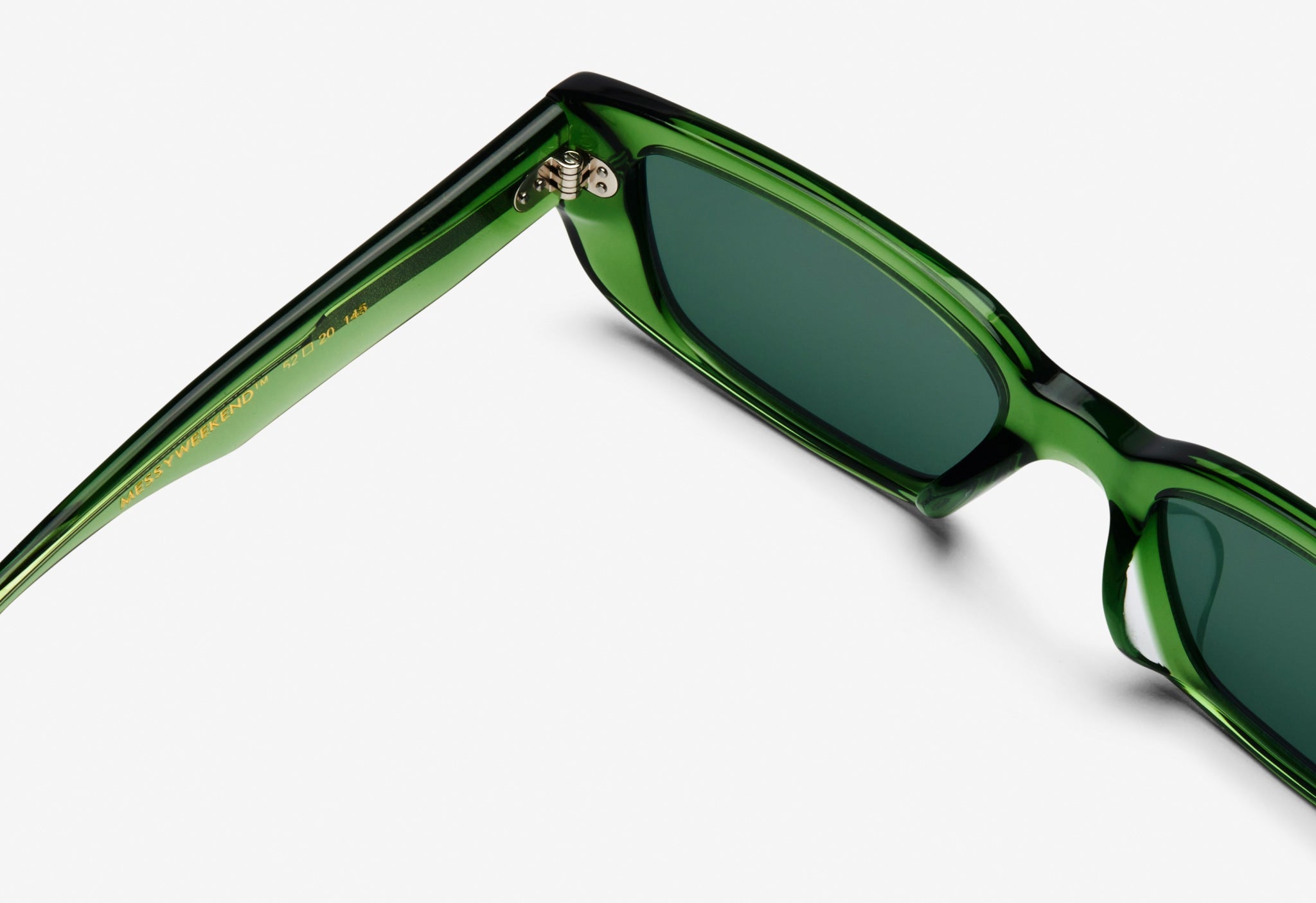 Bio acetate eco sunglasses retro, green | MessyWeekend
